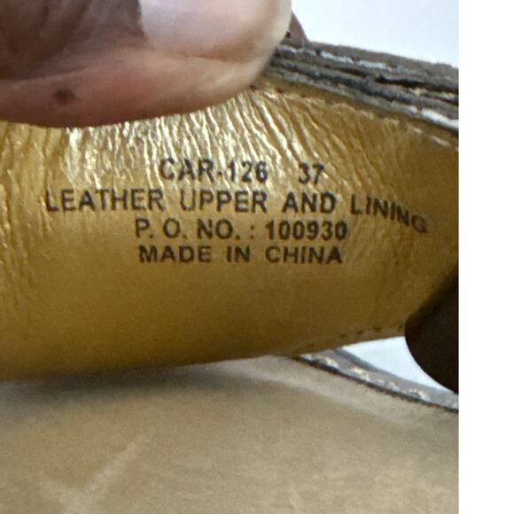 Alegria Carina Brown Beaded Leather Comfort Sandals 37 US 7–7.5 Slip-On - Picture 8 of 8